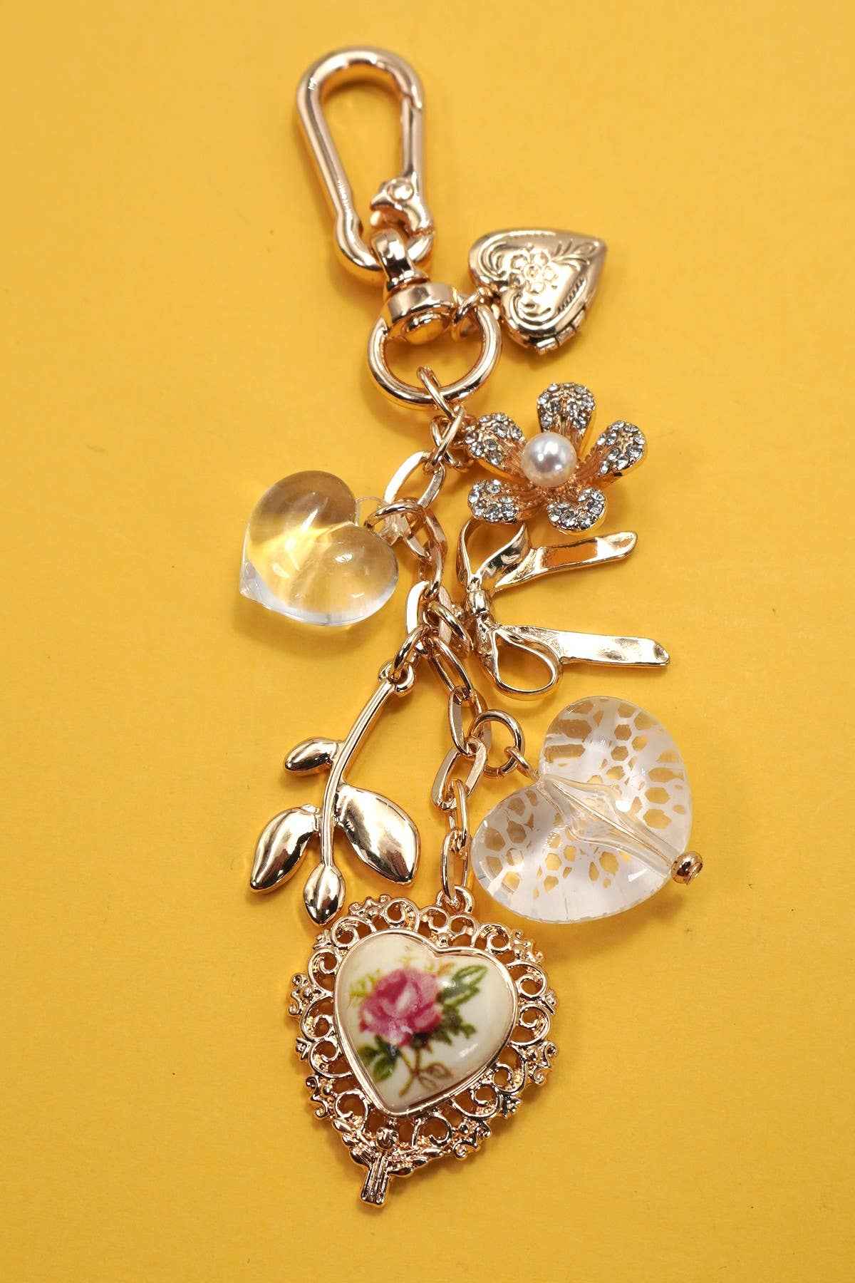 Bag Charm - Lace Heart Bag Charm for Cottagecore Aesthetic
