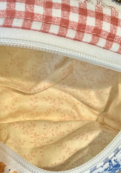 Handmade Quilted Boxy Bag - Cottage Medley (Small)