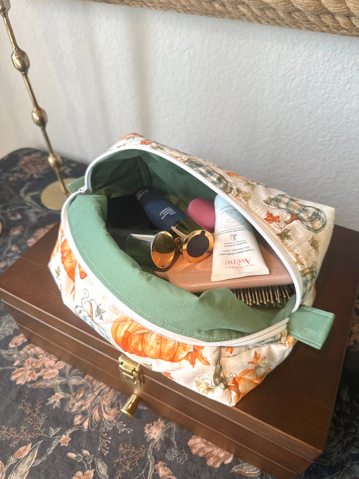 Handmade Quilted Boxy Bag - Harvest Hollow Large
