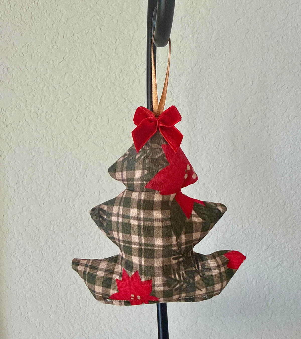 Cozy Cabin Plaid Tree Ornament