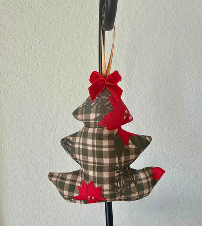 Cozy Cabin Plaid Tree Ornament