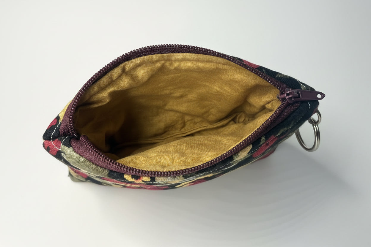 Moody Floral Coin Pouch