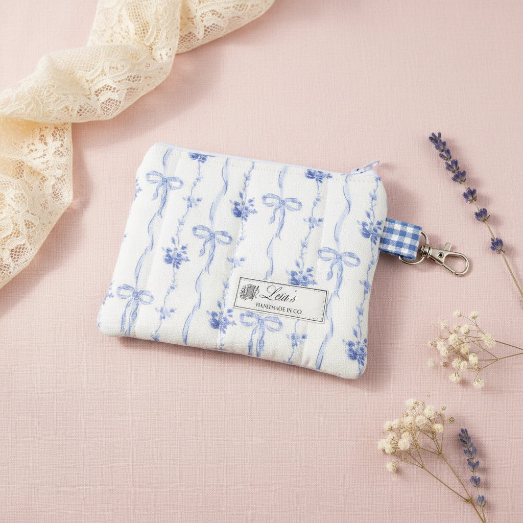 Country Fair Blue Keychain Wallet