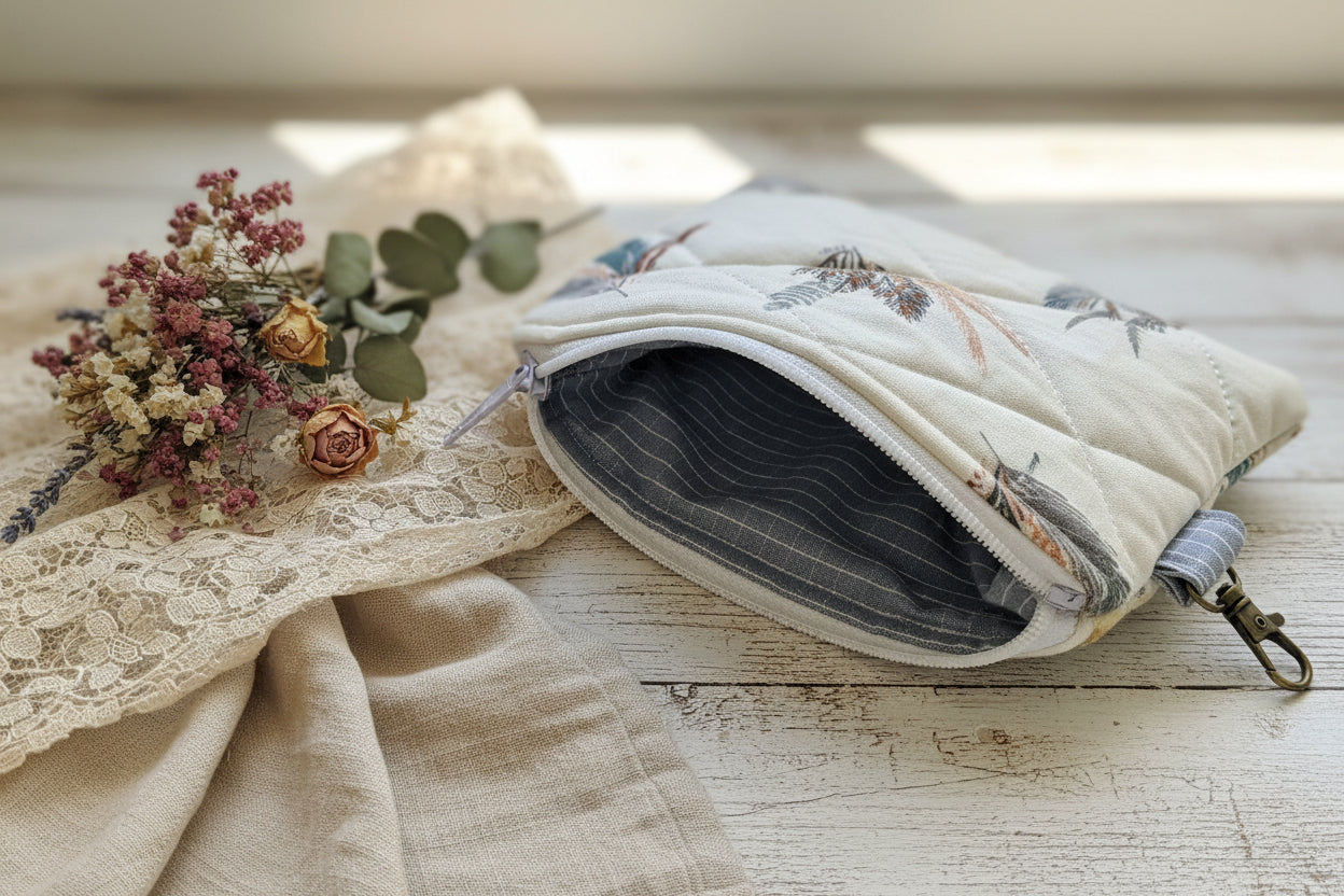 Prairie Feather Keychain Wallet
