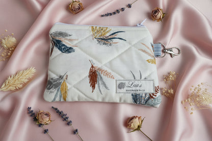 Prairie Feather Keychain Wallet
