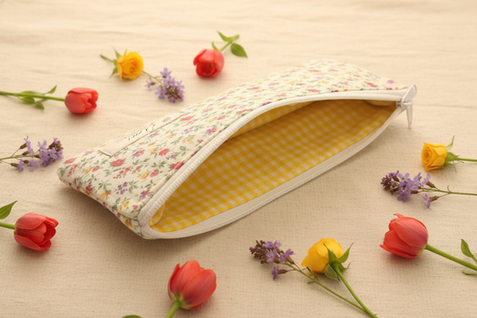 Ditsy Floral Pencil Case - Interior