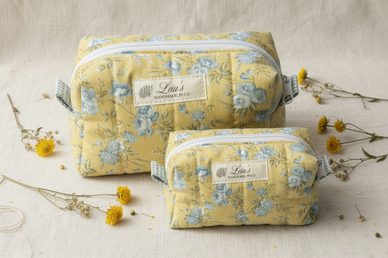 Honey & Sage Boxy Bags - Size Comparison 2
