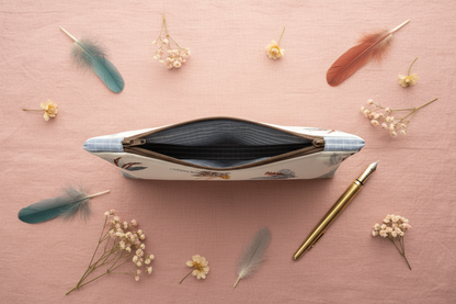 Pencil Case Open Flat Lay - No Side Tabs