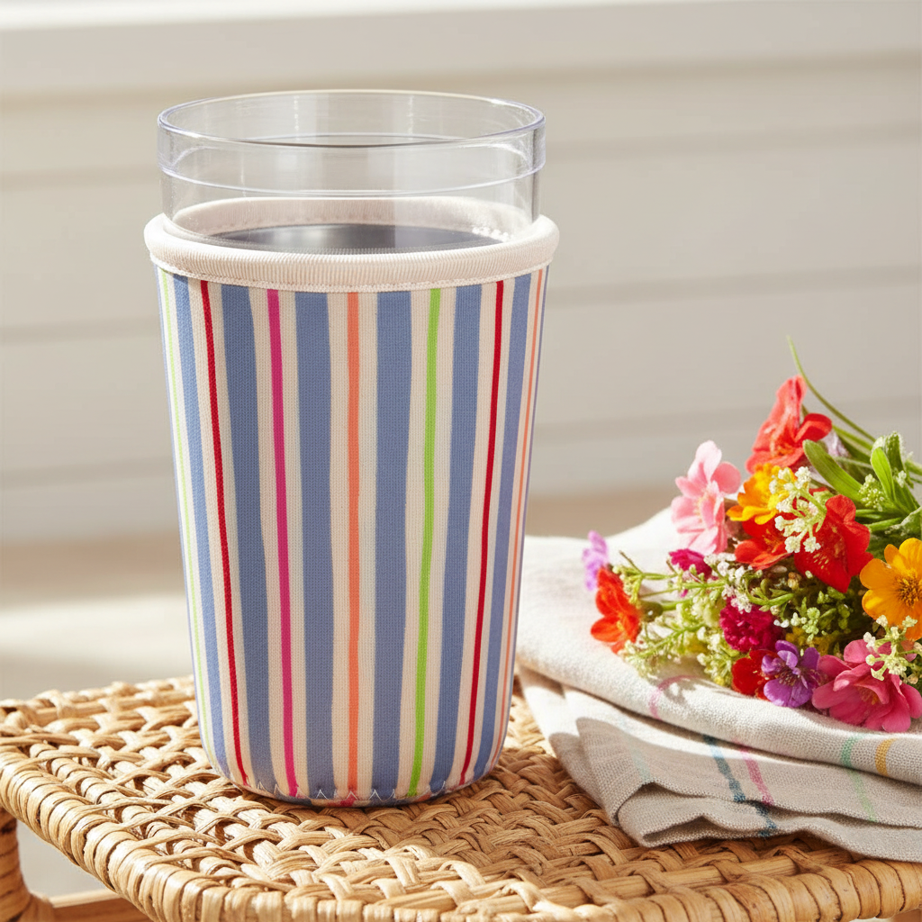 Stripe Cup Cozy Aesthetic Lifestyle
