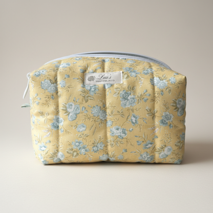 Yellow Floral Boxy Bag - Front